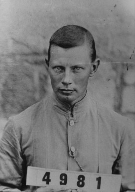 Hans Overbeck's prisoner photo from the album held by the National Archives of Australia