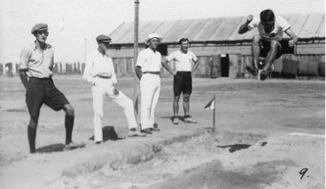 A long jump competition at Holsworthy camp.