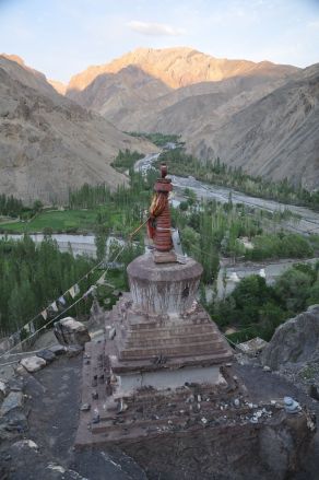 View from Wanla gompa up the valley.